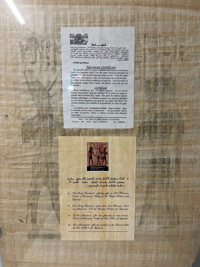 Cuadros papiro egipcio original