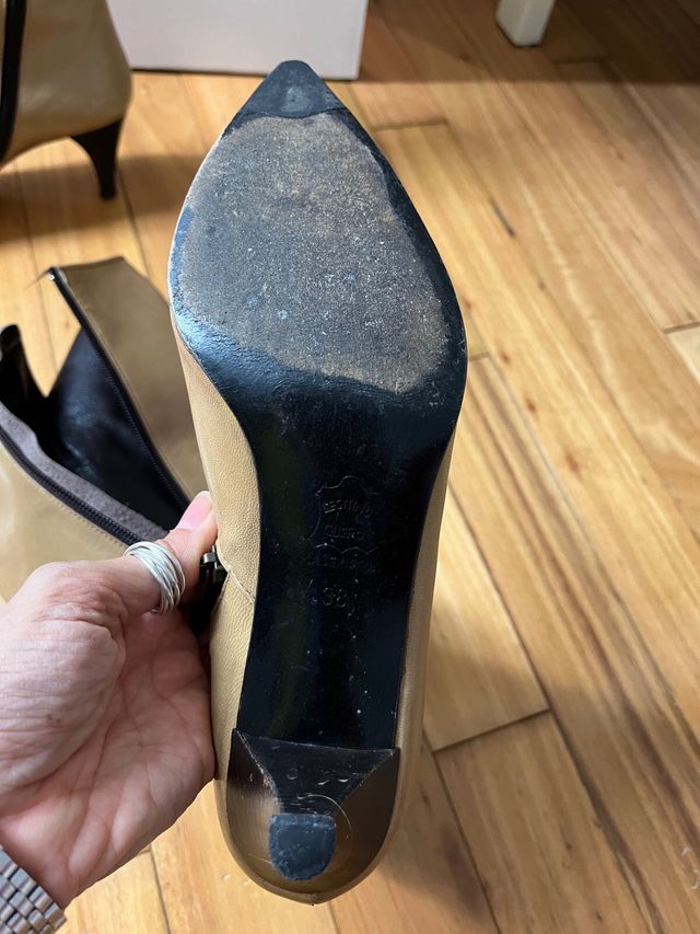 BOTAS ALTAS PIEL T38 COLOR CAMEL