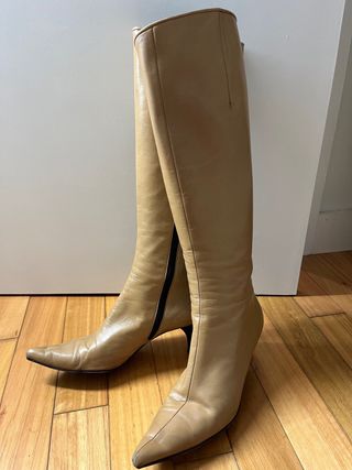 BOTAS ALTAS PIEL T38 COLOR CAMEL