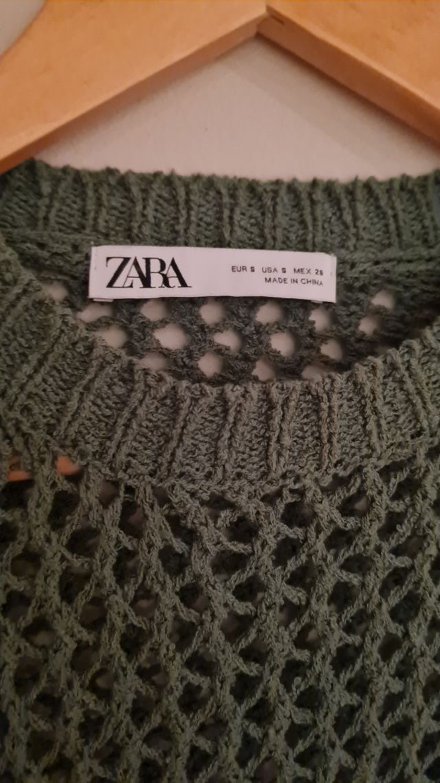 Jersey crochet zara
