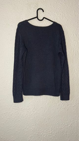 jersey punto azul marino de h&m mujer