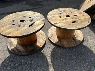 ♻️MESAS BOBINAS CARRETE MADERA CABLE CHILLPALET 🧵‼️