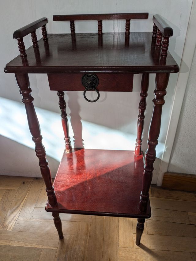 Mesita auxiliar madera maciza