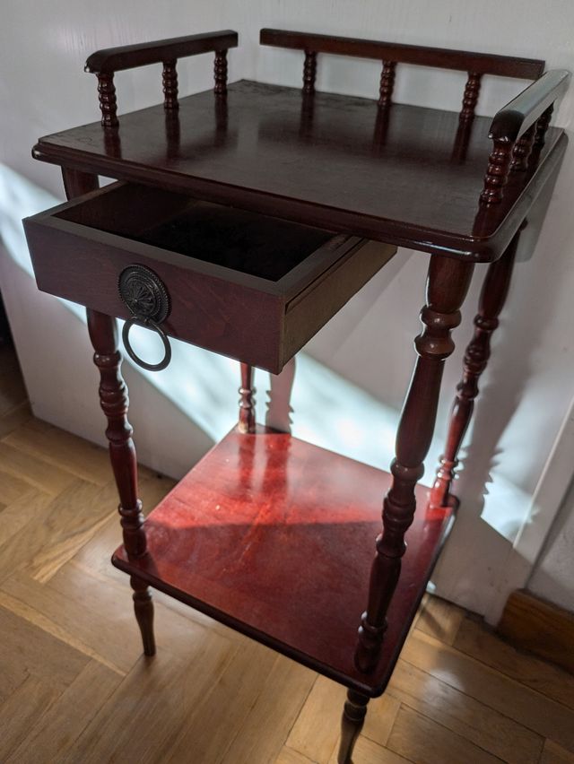 Mesita auxiliar madera maciza