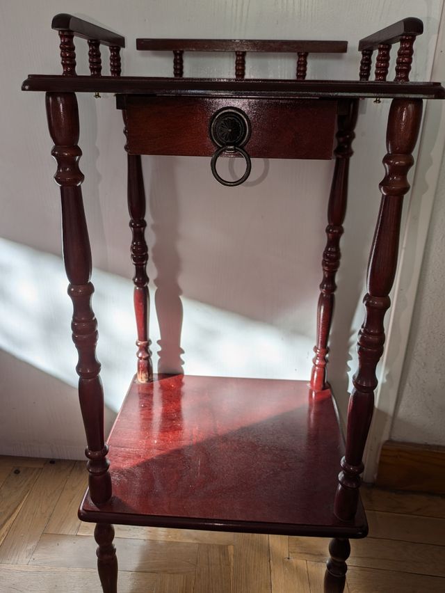 Mesita auxiliar madera maciza