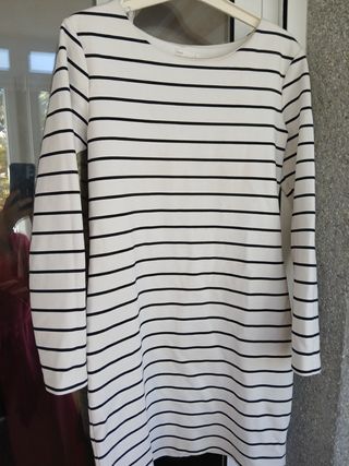 Vestido rayas H&M talla s