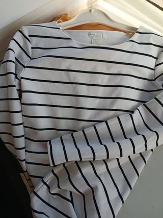 Vestido rayas H&M talla s