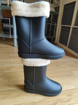 Botas de agua forradas negras Gioseppo t37