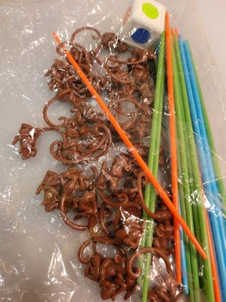 Juego Monitos Volteretas. Juego de mesa