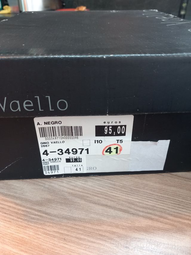 Botines ante negro/gris