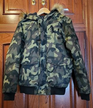 CAZADORA CAMUFLAJE HOMBRE VERDE