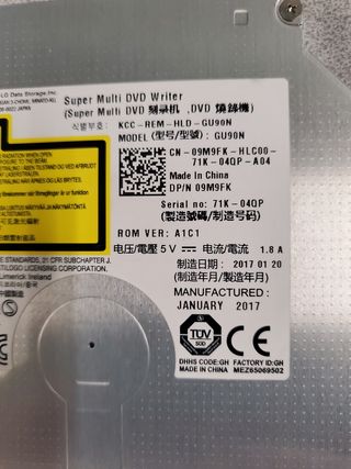Super Multi DVD Writer model GU90N