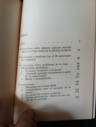 Tugendhat, Problemas de la etica