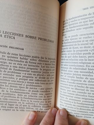 Tugendhat, Problemas de la etica