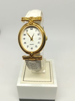 Reloj Thermidor vinage blanco años90, oro 3 micras
