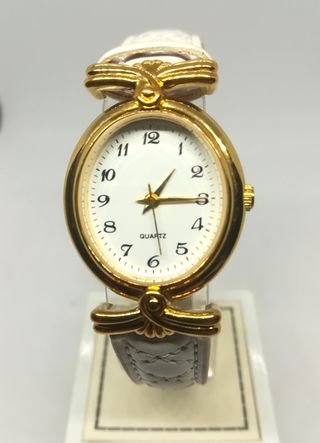 Reloj Thermidor vinage blanco años90, oro 3 micras