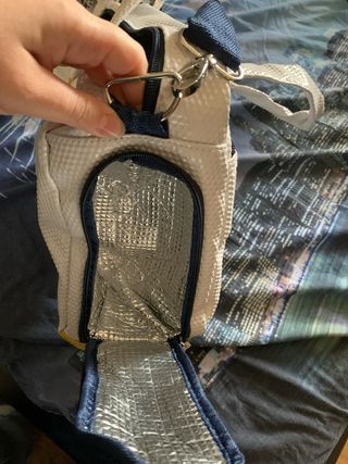 Borsa per pannolini bianca e gialla