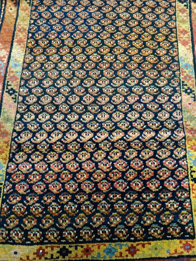 Tappeto persiano antico Malayer 398x100