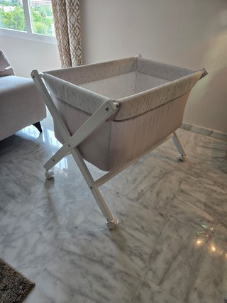 Mini-cuna cambrass como nueva