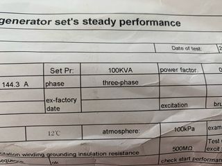 Generador electrico 100 KVA NUEVO SIN ESTRENAR