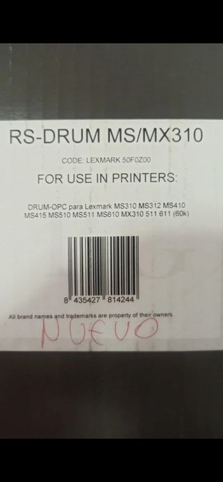 Unidad de imagen impresora Lexmark