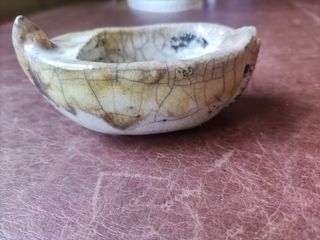 Barchetta in ceramica Raku 