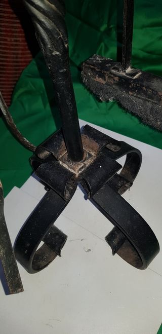 Juego de herramientas de chimenea forja