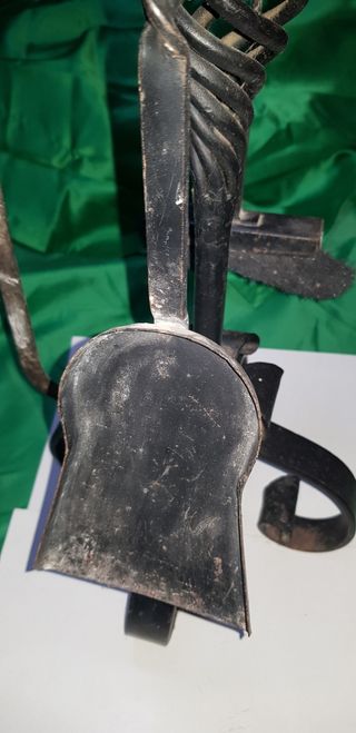 Juego de herramientas de chimenea forja