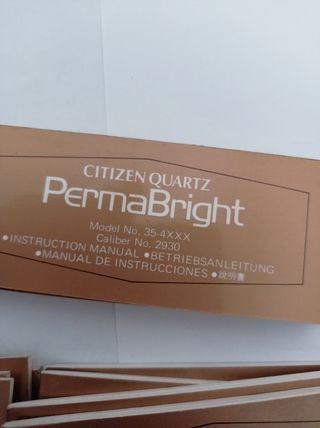Istruzioni Citizen Noblia e Permabright 
