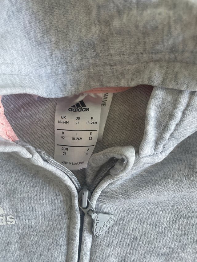 Felpa con cappuccio e zip 18/24 mesi