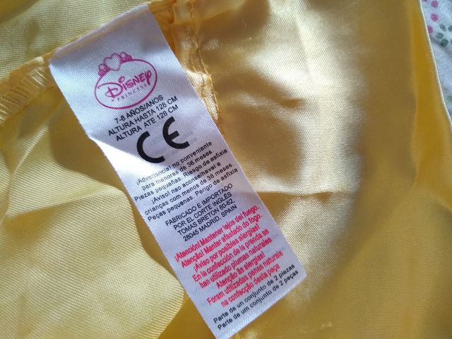 Disfraz Bella Disney 7-8A