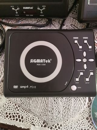 Dvd portátil para coche con doble pantalla