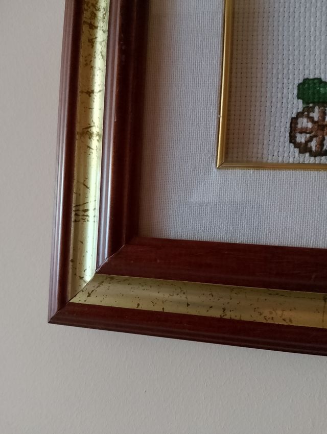 Set 4 quadri realizzati a mano