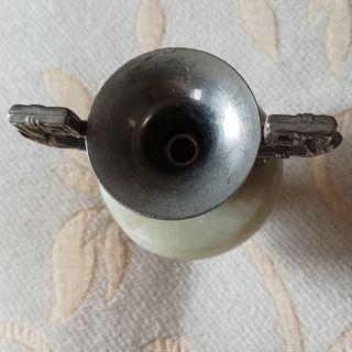 Anforette in onice e peltro vintage anni '60