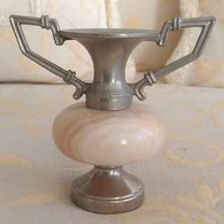 Anforette in onice e peltro vintage anni '60