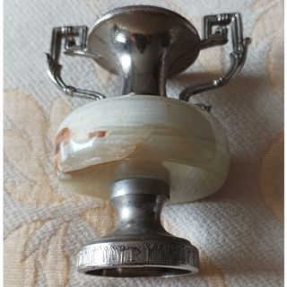 Anforette in onice e peltro vintage anni '60