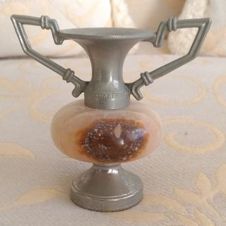 Anforette in onice e peltro vintage anni '60