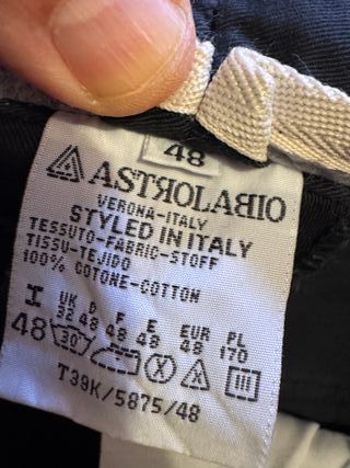 Pantalone Astrolabio tipo jeans blu made in Italy