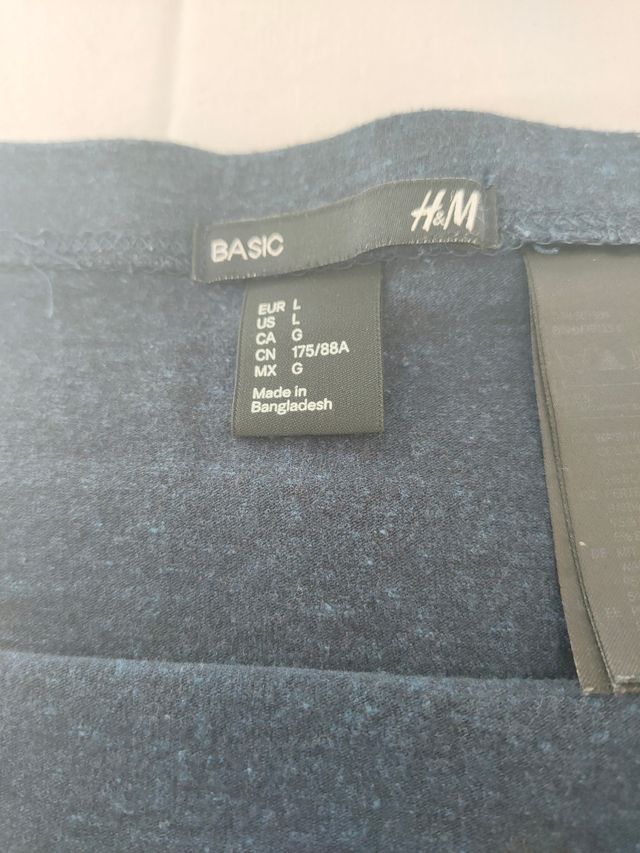 Falda elástica de algodón.