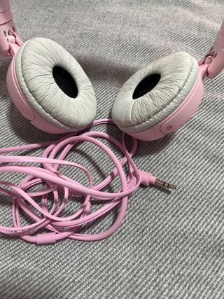 Auriculares rosa sony