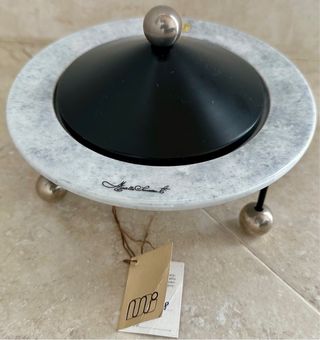 Vaso vintage coperchio artigianato fiorentino 