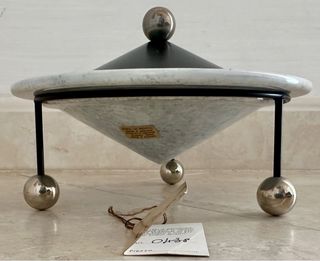 Vaso vintage coperchio artigianato fiorentino 