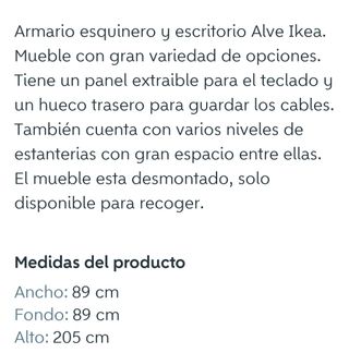 Mueble escritorio esquinero ikea