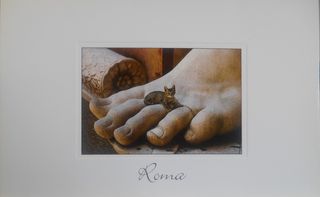 Cartolina Stampa artistica Statua di Costantino