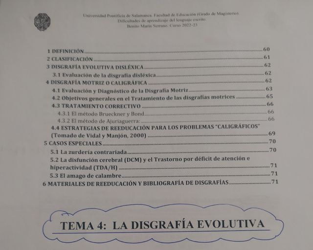 APUNTES: DIF. DEL LENGUAJE ESCRITO
