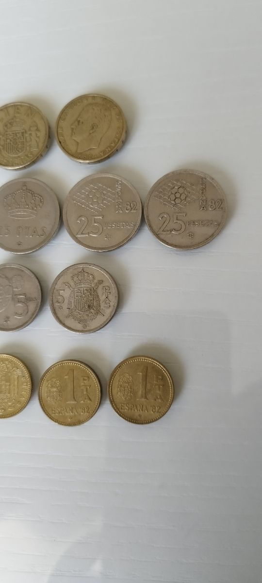 Monete in ptas per la Coppa del Mondo di calcio '82