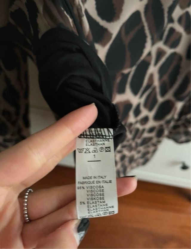 Camicetta maculata over con sotto veste