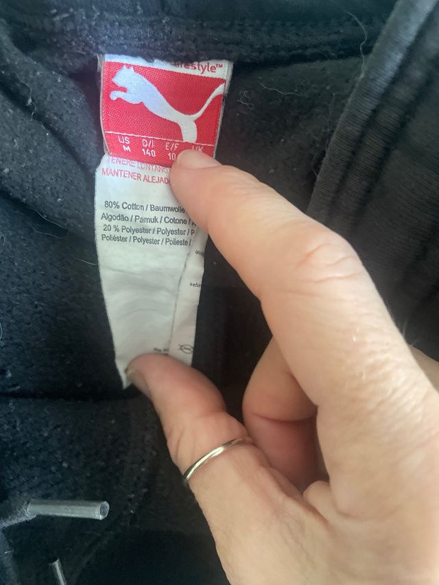 Pantalone tuta nero ragazzino/a