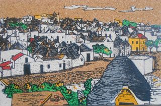 CARTOLINA ALBEROBELLO m.450 IN SUGHERO