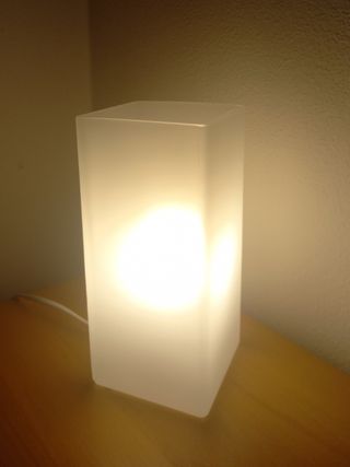 Lampada vetro bianca